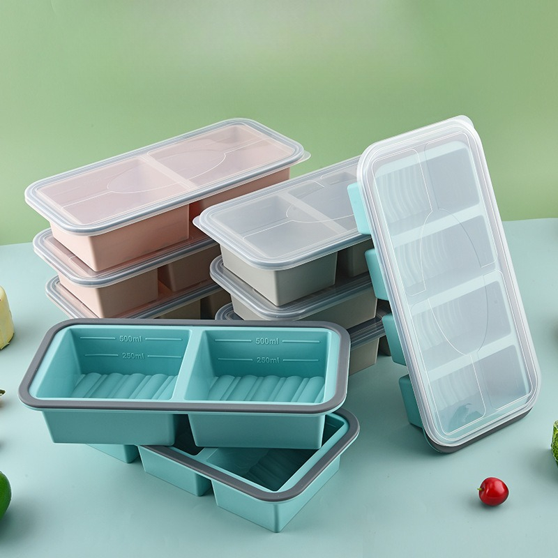 Meal Prep Chia Pudding - Souper Cubes, Silikon-Gefrierformen zum Einfrieren von