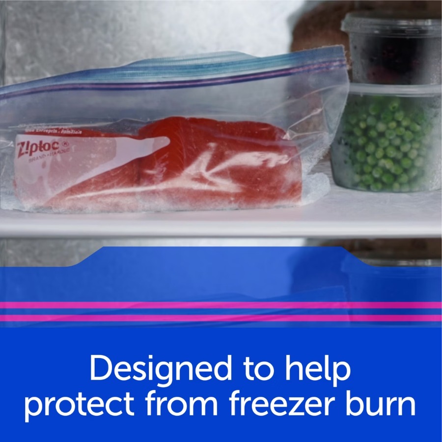 Meal Prep Frozen - 10 Stück 2-Gallonen-Gefrierbeutel, BPA-freie Doppelverschluss-Lebensmittelaufbewahrungsbeutel, schützen