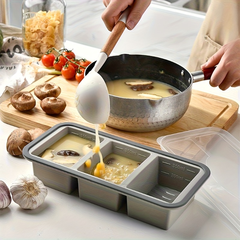 Meal Prep Chia Pudding - Extra Großer Quadratischer Lebensmittelbehälter, Auslaufsicheres Klappdeckel-Design