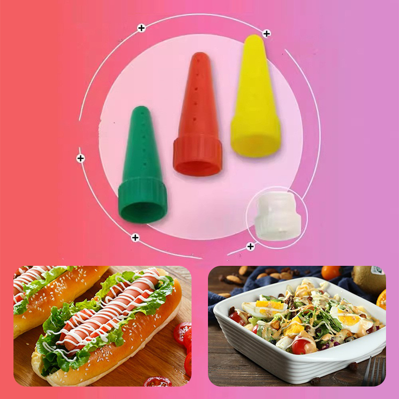 Sauce Squeeze Bottle - Heißer Verkauf 3-teiliges Set Ketchup-Quetschflasche Plastik-Sirupspender