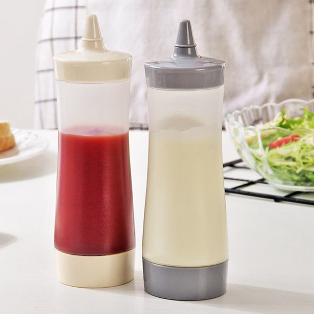 Sauce Squeeze Bottle - 2 Stück durchsichtige Quetschflaschen für Saucen,