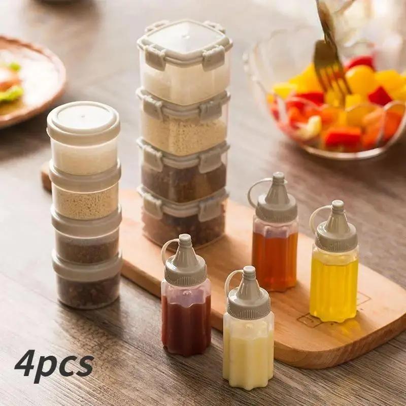 Sauce Squeeze Bottle - Kleine tragbare Saucenflasche, verdickte Plastik-Saucenflasche, Saucenbehälter,