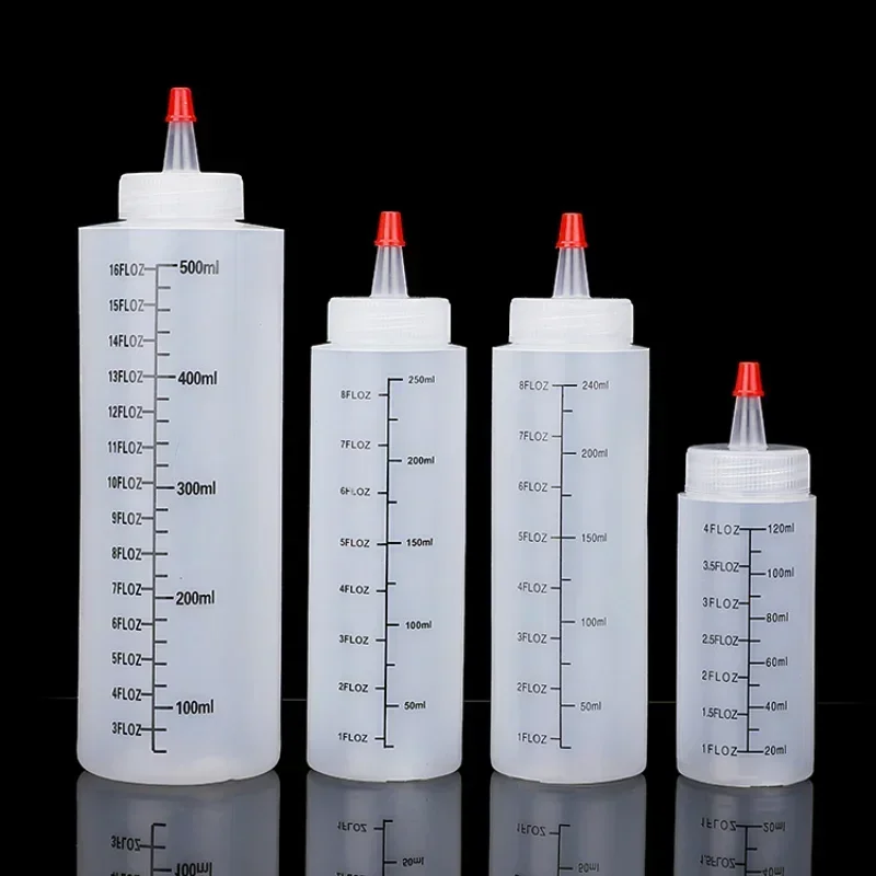 Sauce Squeeze Bottle - Heiße Kunststoff-Quetschflasche mit Nadelspitze, zusammendrückbare Flasche