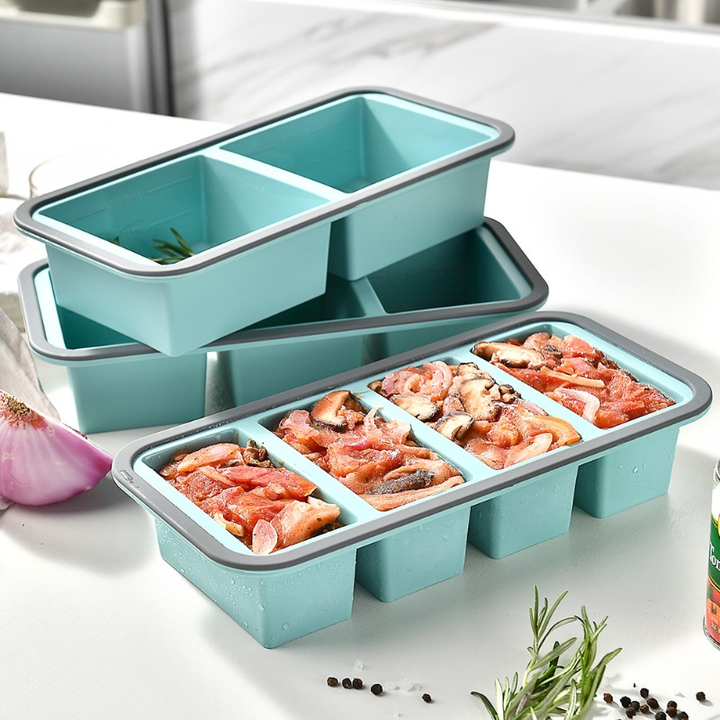 Meal Prep Chia Pudding - Große Eiswürfelformen für den Gefrierschrank –