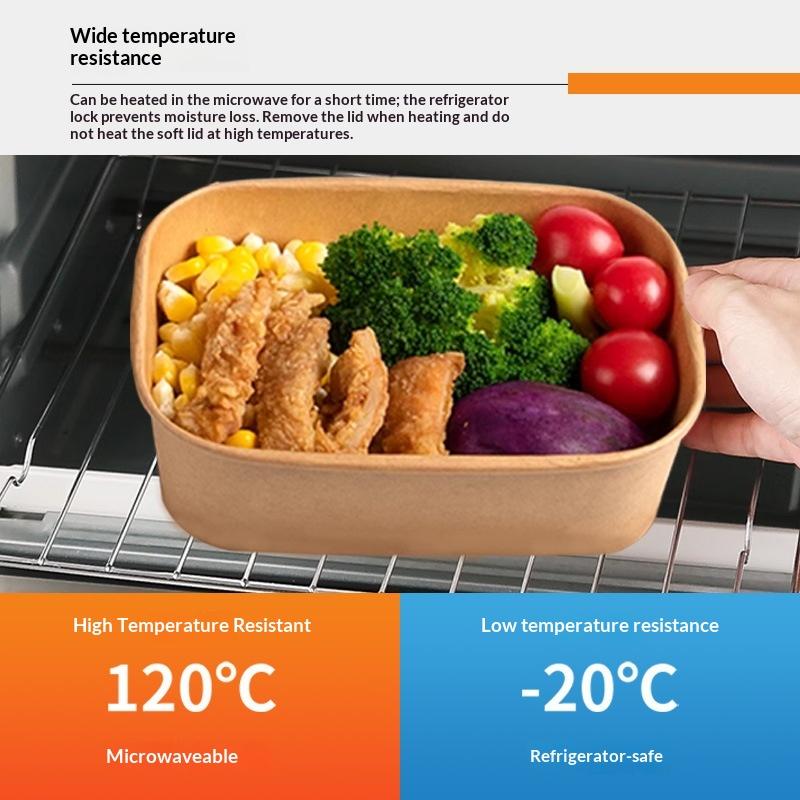 Meal Prep Bowl - * 10 Stück/Set Einweg-Lunchbox aus Kraftpapier,