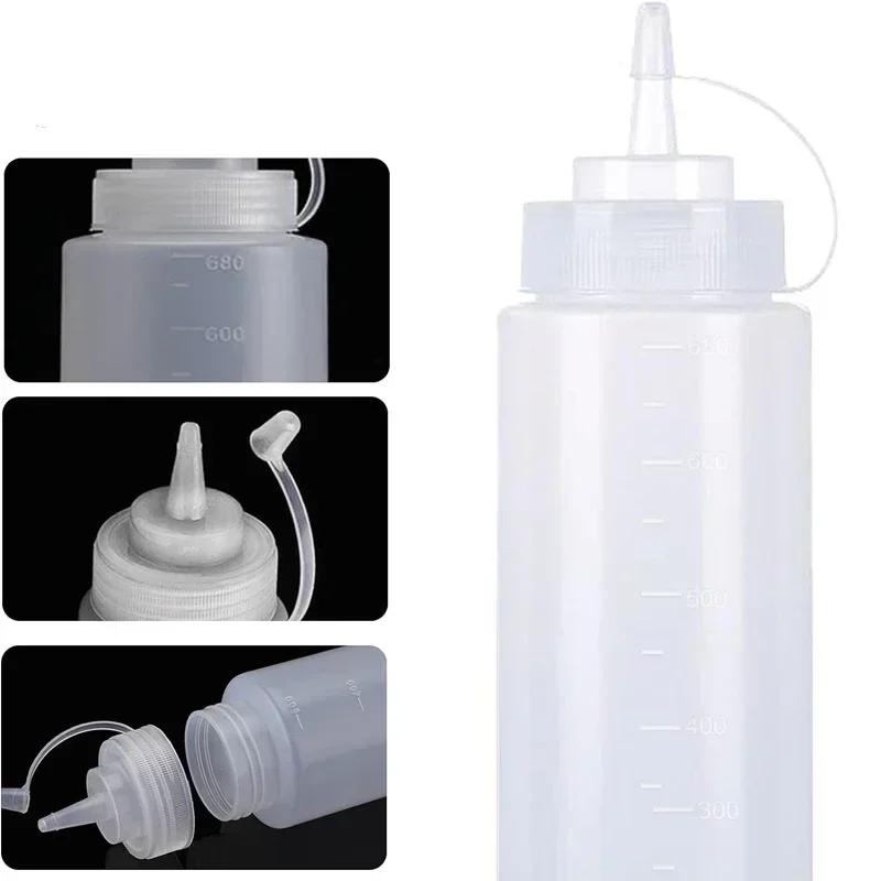 1Pcs Empty120ml-1000ml PE Kuns – Sauce Squeeze Bottle Bewertung und Preis