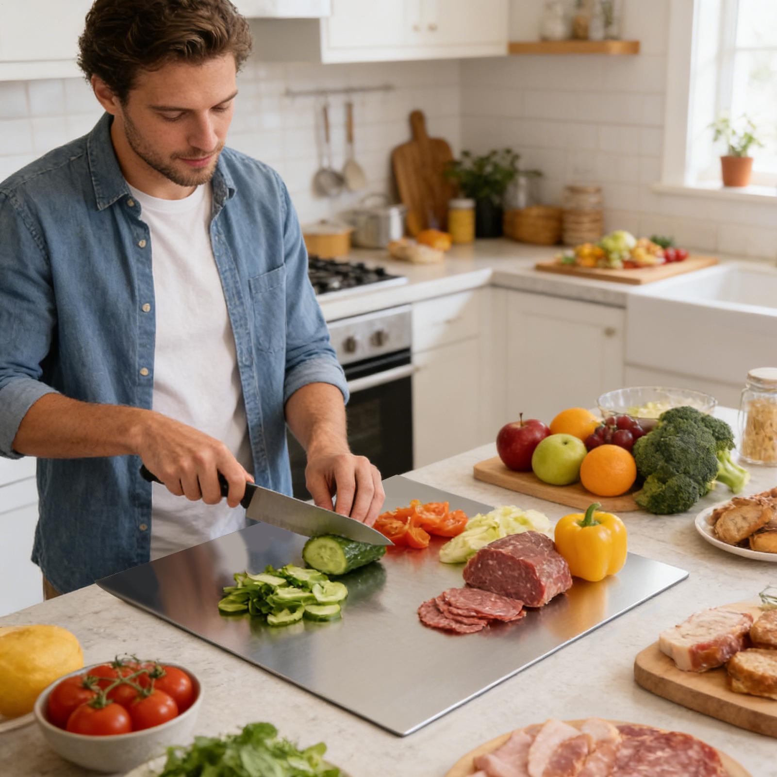 Edelstahl-Schneidebrett Antiha – Meal Prep Kitchen Bewertung und Preis