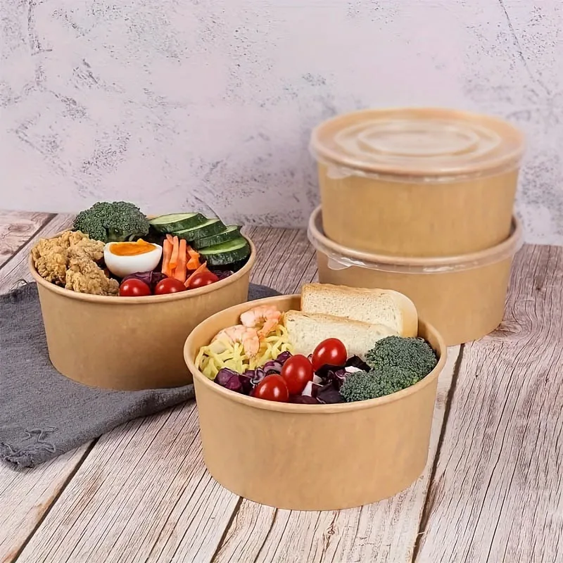 15/30PCS Kraft Papier Schüssel – Meal Prep Bowl Bewertung und Preis