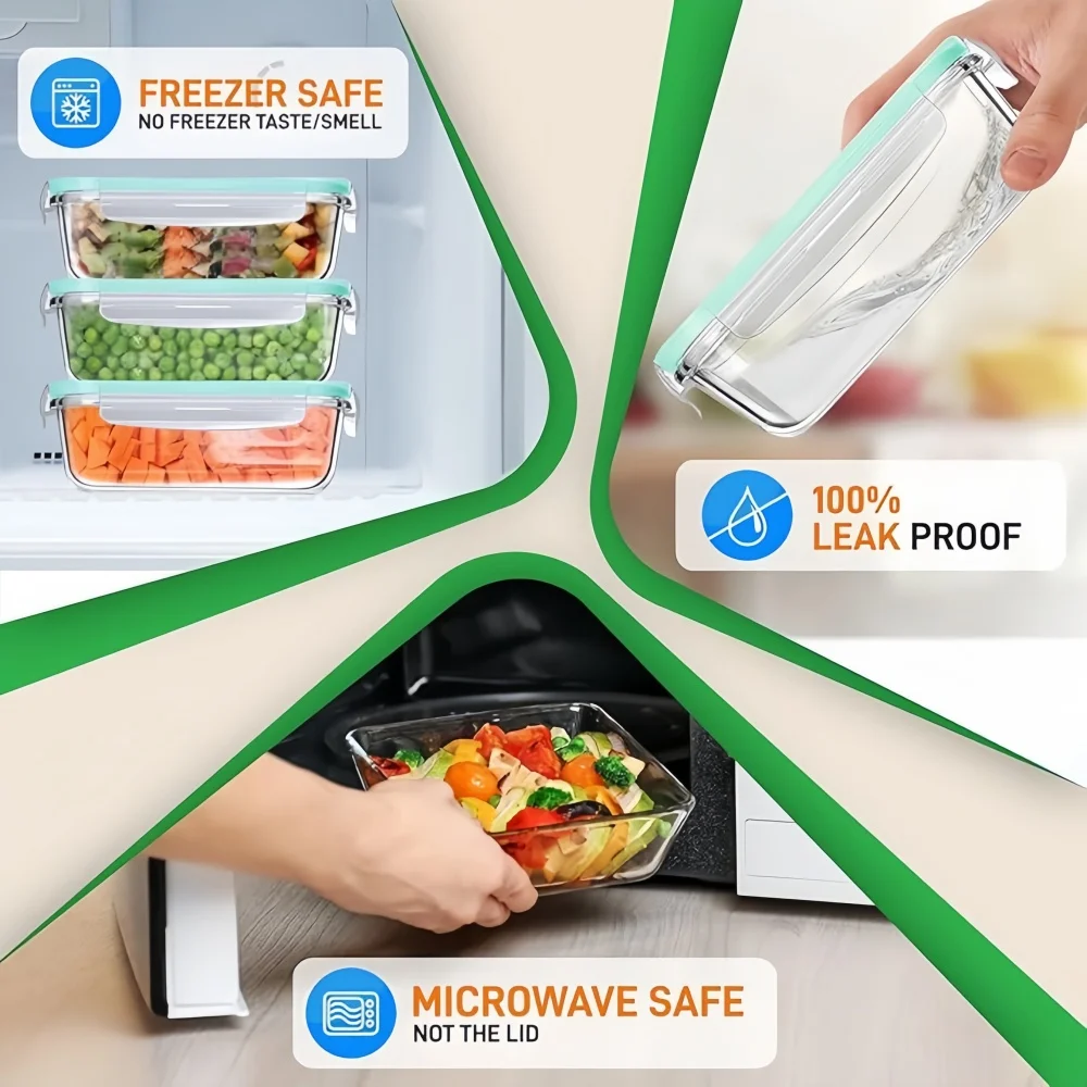BPA-freie Glas-Lunchbox Rechte – Meal Prep Rezepte Bewertung und Preis
