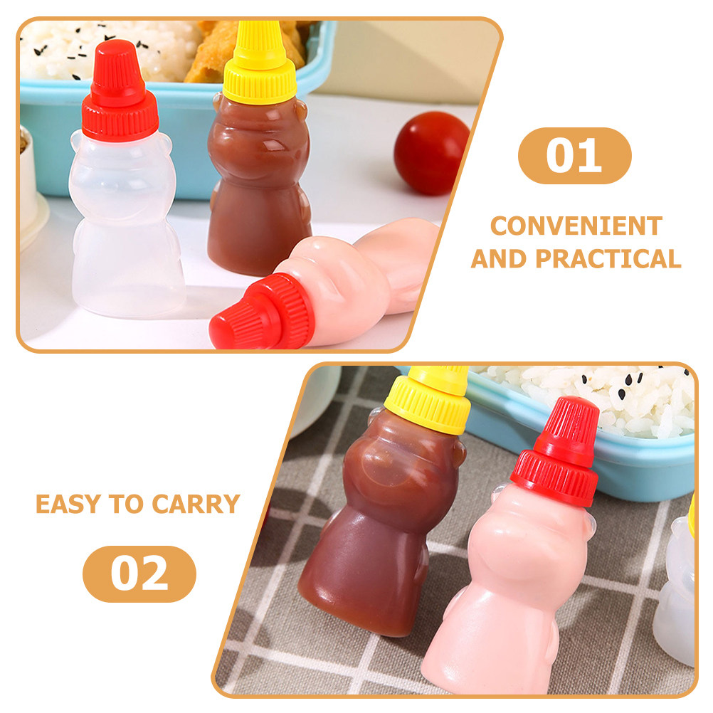 12 Stück Mini-Bären-Sojasoßenf – Sauce Squeeze Bottle Bewertung und Preis