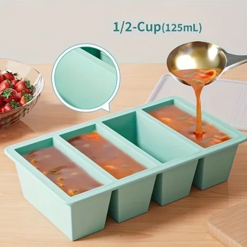 Stapelbare Silikon-Gefrierbehä – Meal Prep Chia Pudding Bewertung und Preis
