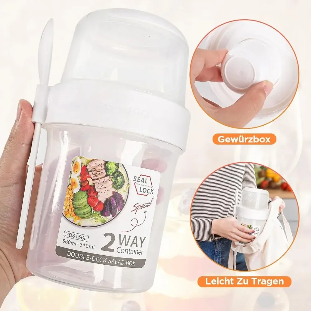Salatbecher, Frühstückstassen, – Meal Preparation Bewertung und Preis