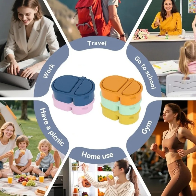 Lebensmittelechte Silikon-Lunc – Meal Prep Chia Pudding Bewertung und Preis