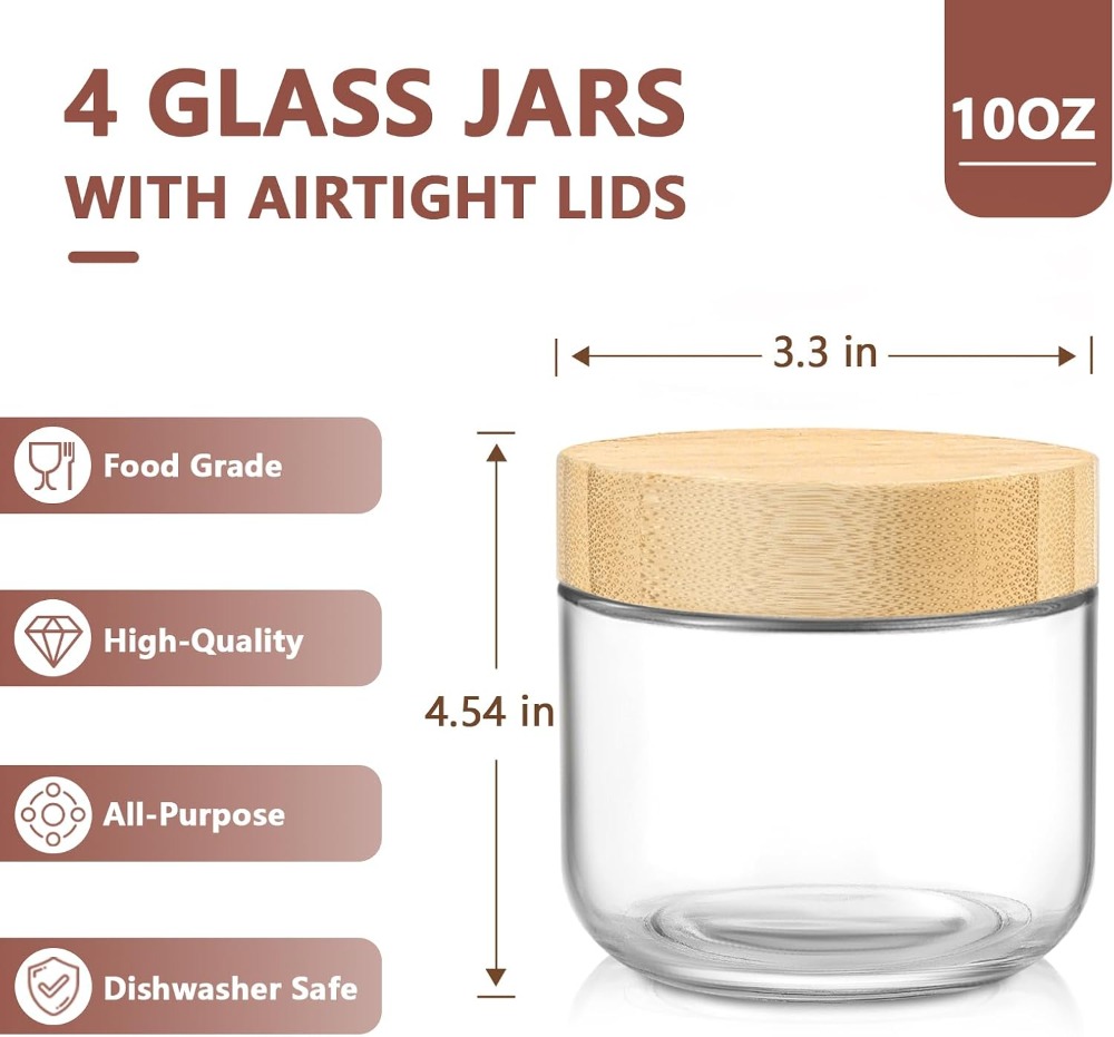 10 Oz Overnight-Oats-Behälter  – Meal Prep Chia Pudding Bewertung und Preis