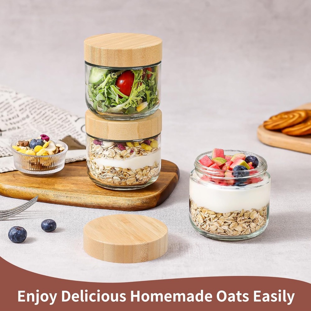 10 Oz Overnight-Oats-Behälter  – Meal Prep Chia Pudding Bewertung und Preis